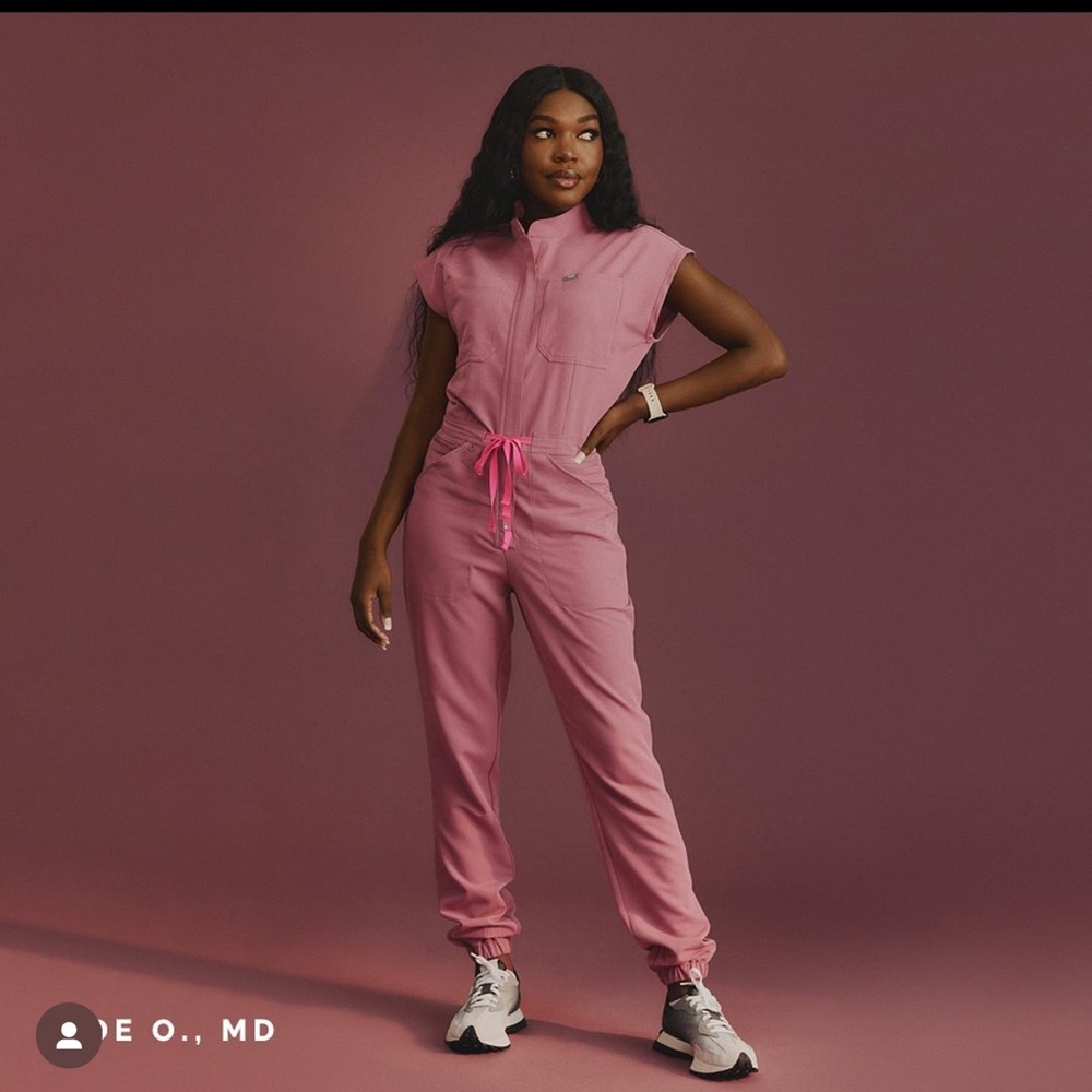 Figs Breast Cancer Awareness Jumpsuit